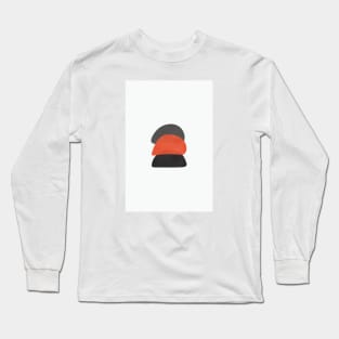 Stones, Scandinavian art, Geometric Print Wall Art Long Sleeve T-Shirt